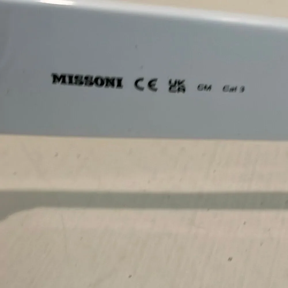 MISSONI MIS 0165/S Sunglasses Ivory White Chunky Wide Frame Y2K Celeb Style NEW